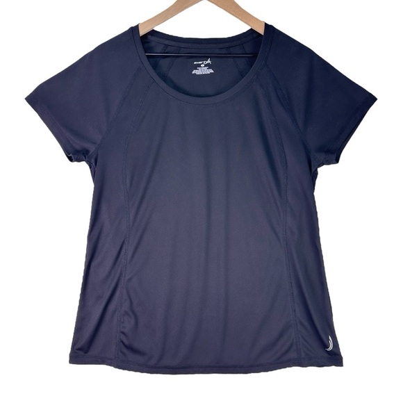 exertek Tops - EXERTEK Black Relaxed Short Sleeve Moisture Wicking Athletic Workout T-Shirt Lrg